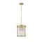 Z-Lite Carnaby Pendant, 3-Light, 10 In.W x 12 In.H, Modern Gold/Clear Ribbed 7504P10-MGLD - alternate 5